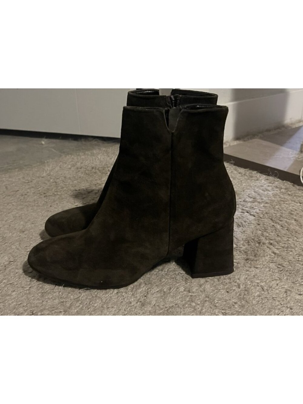 Cordani Nahla Brown Suede Bootie Sz 38 Italian Made